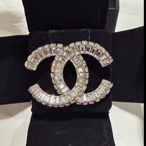 CHANEL Black and Silver Belt Accessory